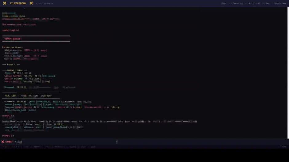 Silverbrook: a Text-Based RPG screenshot 2
