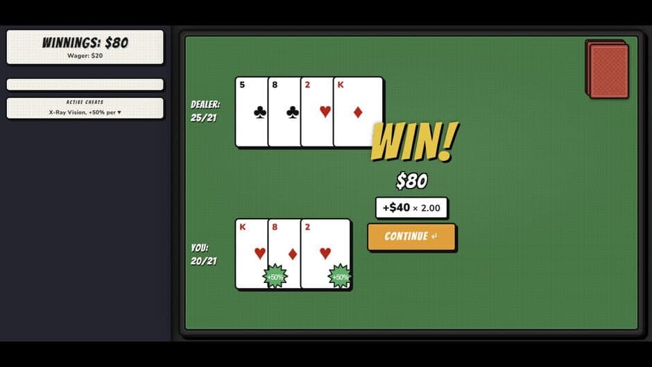 Blackjack: Cheat the House! screenshot 3