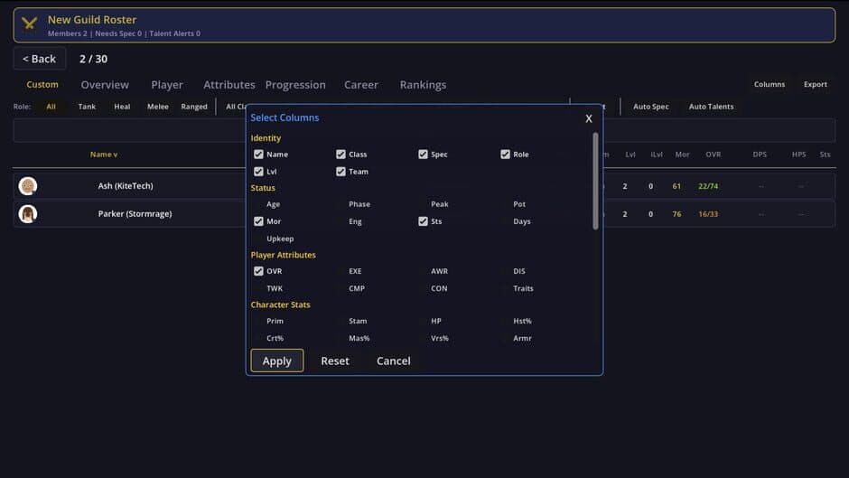 Mythic Manager screenshot 1