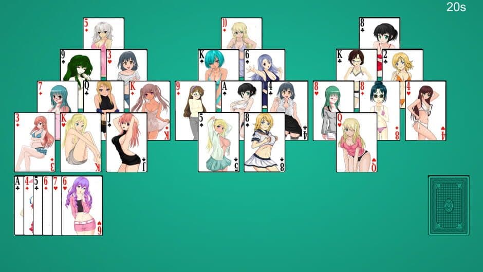 Anime Babes: Solitaire screenshot 2