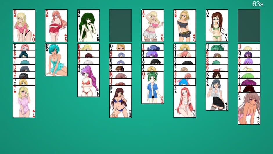 Anime Babes: Solitaire screenshot 1