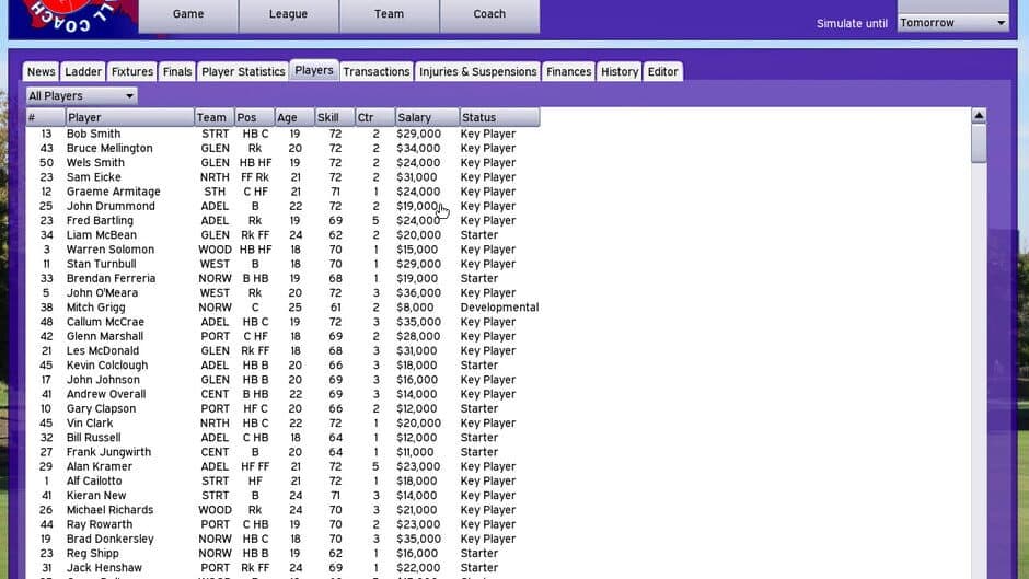 Australian Football Coach 2019 screenshot 4