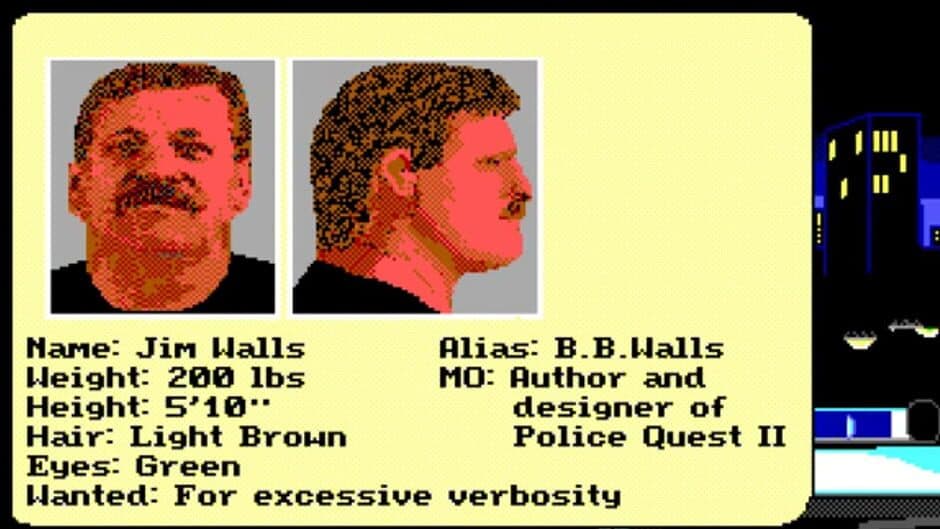 Police Quest II: The Vengeance screenshot 4