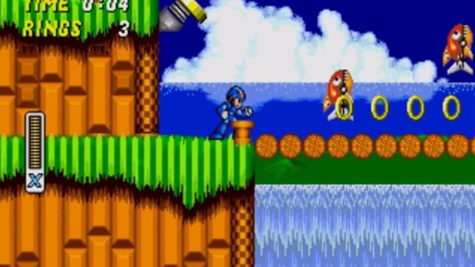 Mega Man X in Sonic the Hedgehog 2 screenshot 2