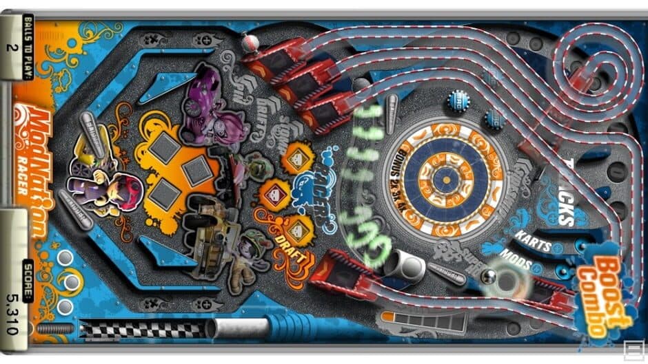 Pinball Heroes: Modnation Racers screenshot 1