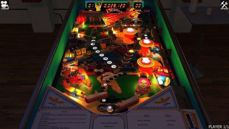Zaccaria Pinball: Mexico '86 Table screenshot 3