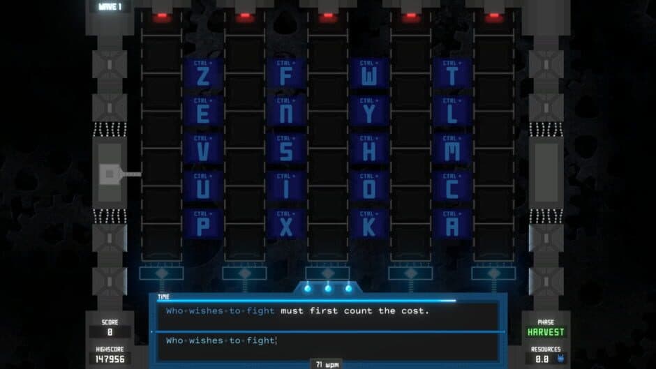Tyfortress: Tactical Typing screenshot 2