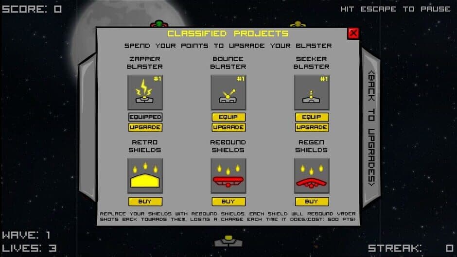 Retro Vaders: Reloaded - Classified Projects screenshot 1
