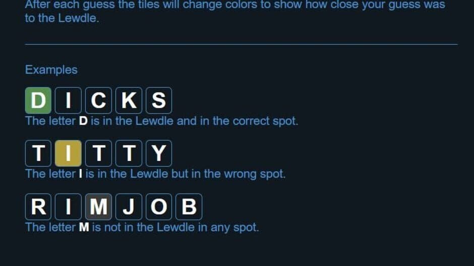 Lewdle screenshot 1