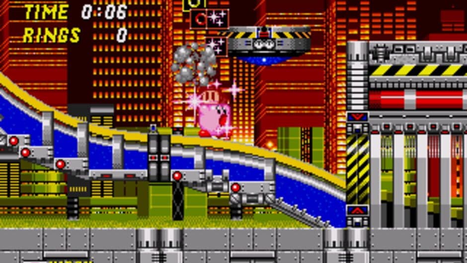 Kirby in Sonic the Hedgehog 2 screenshot 2