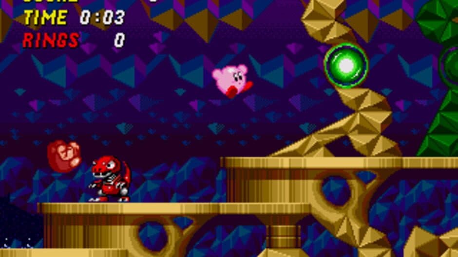 Kirby in Sonic the Hedgehog 2 screenshot 3