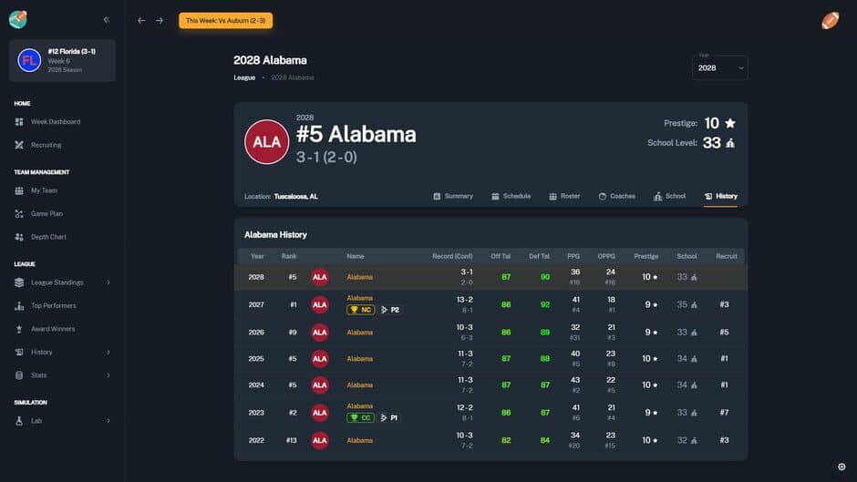 Football Coach: College Dynasty screenshot 2