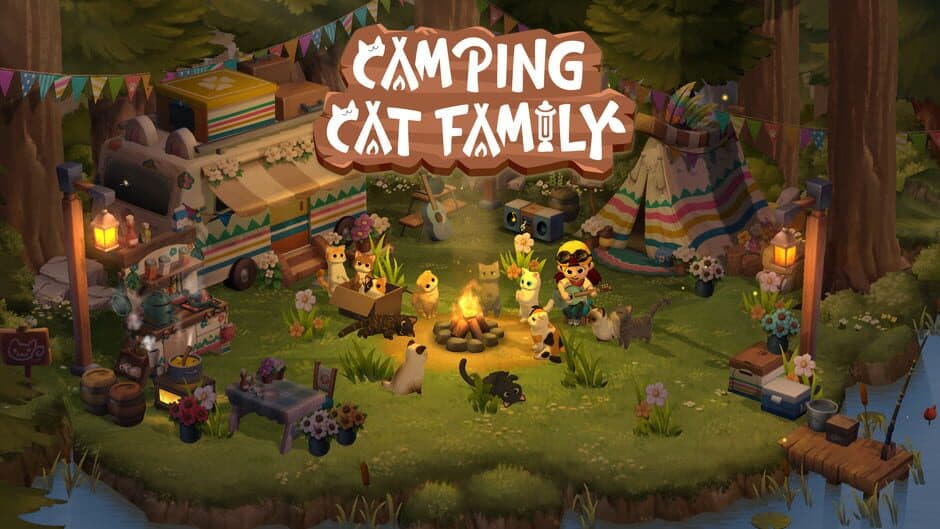 Camping Cat Family screenshot 3