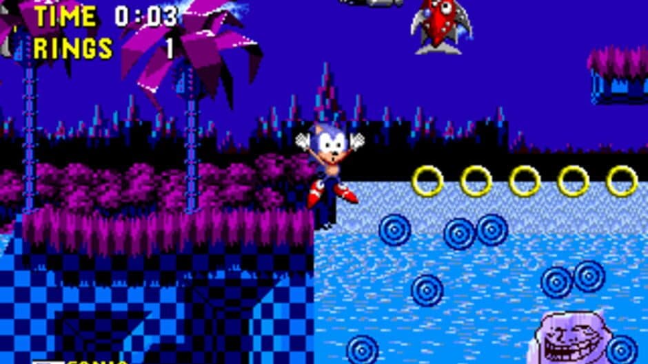 Sonic in Troll Island screenshot 1
