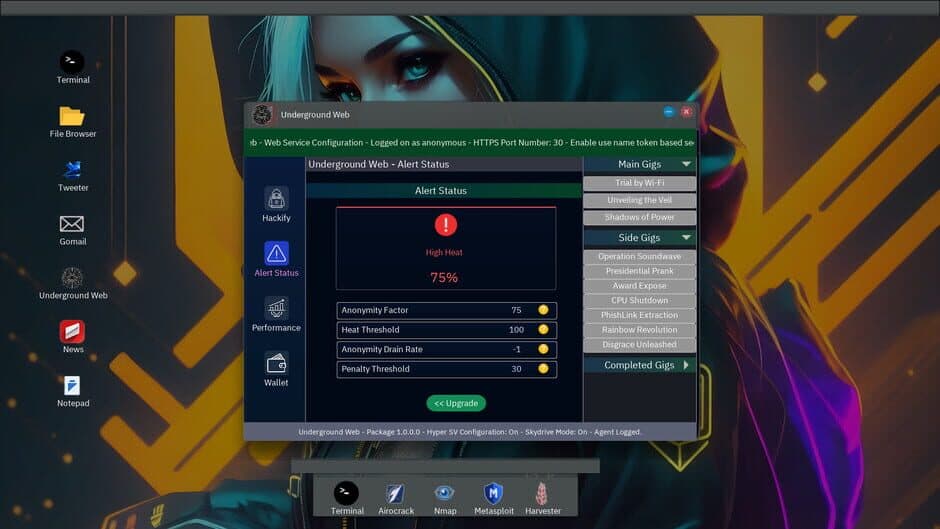 Anonymous Hacker Simulator screenshot 2