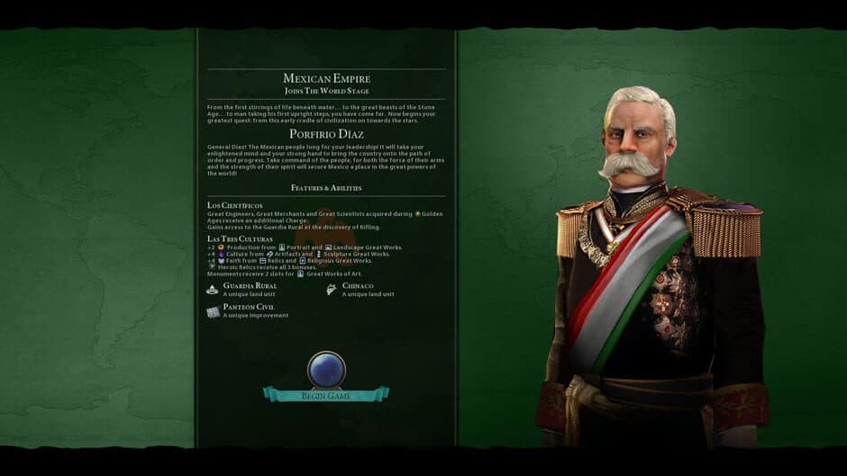Sid Meier's Civilization VI: Porfirio Diaz Pack screenshot 1
