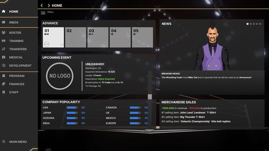 Wrestling Manager 2024 screenshot 1