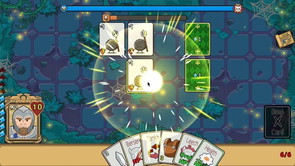 Brave Hero: Puzzle Dungeon Card screenshot 1