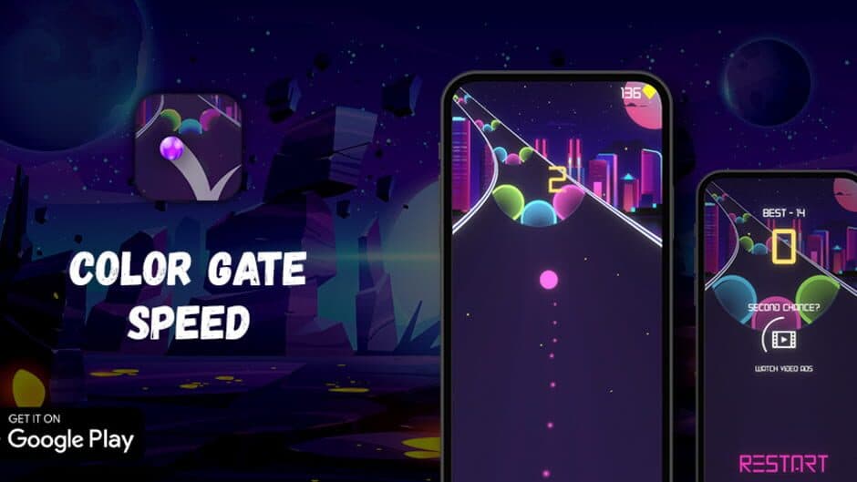 Colored Ball: Speedball Rush screenshot 1