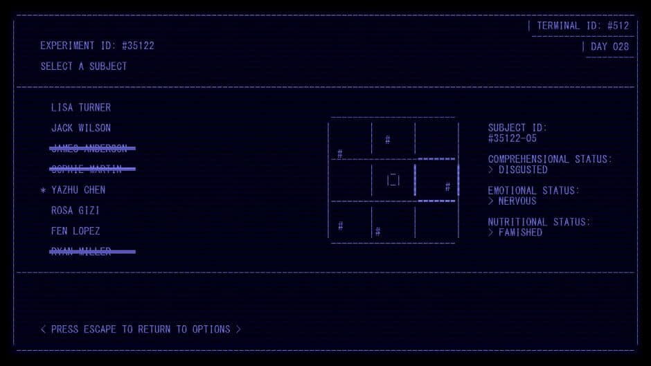 Second Thoughts: Terminal screenshot 1