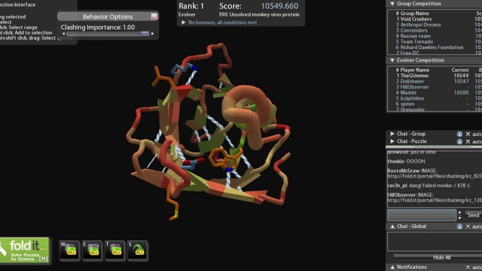 Foldit screenshot 4