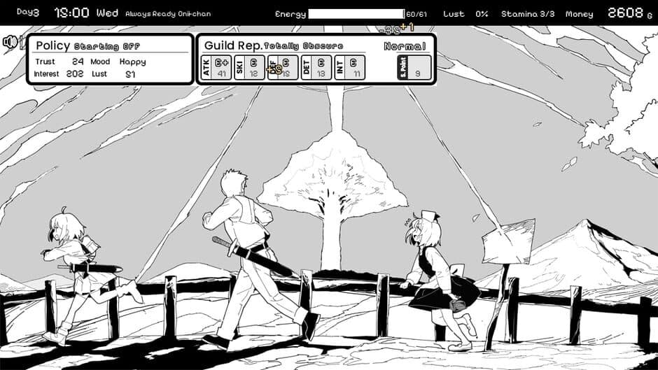 Living With Sister: Monochrome Fantasy screenshot 1