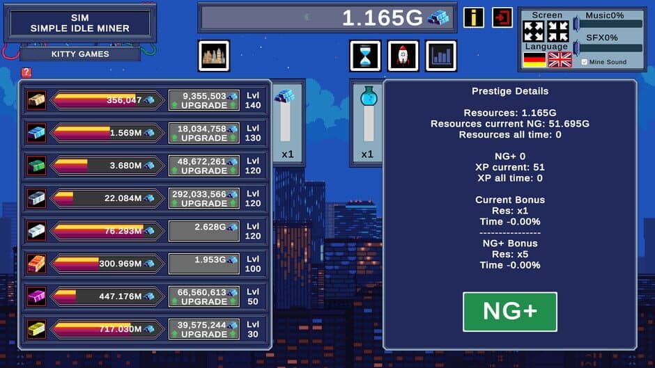 SIM: Simple Idle Miner screenshot 1