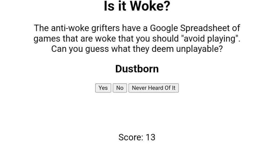 Is It Woke? screenshot 1