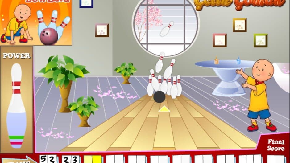 Caillou Bowling screenshot 1