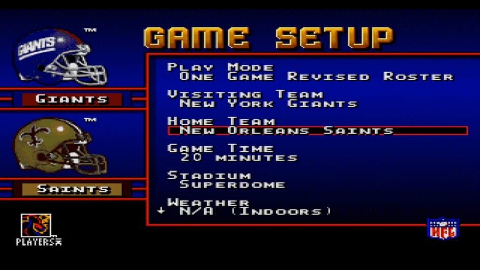 Sega Sports NFL 98 screenshot 2