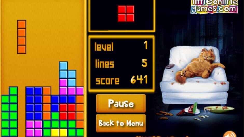 Garfield Tetris screenshot 1