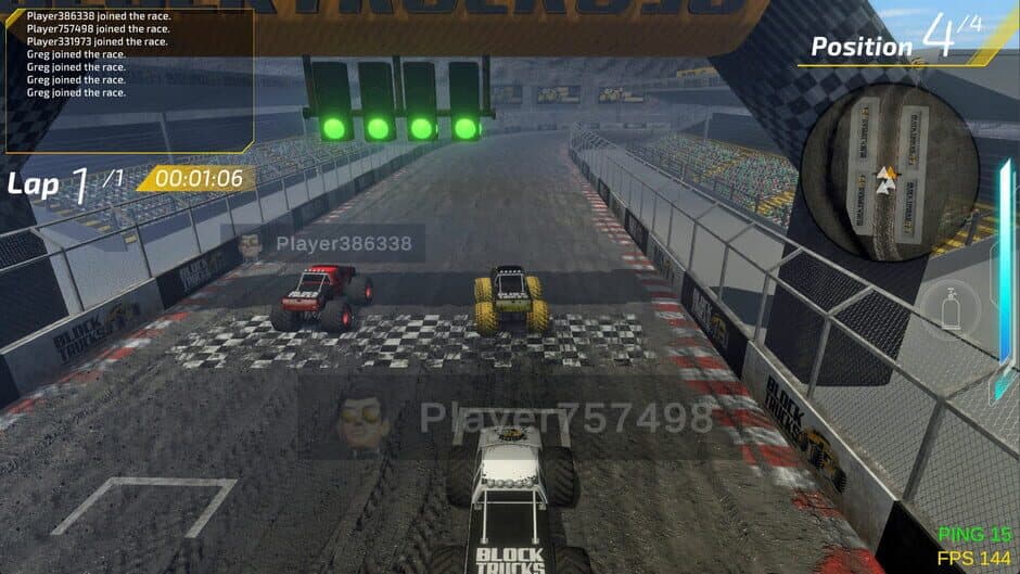 Block Trucks Multiplayer Racing screenshot 1