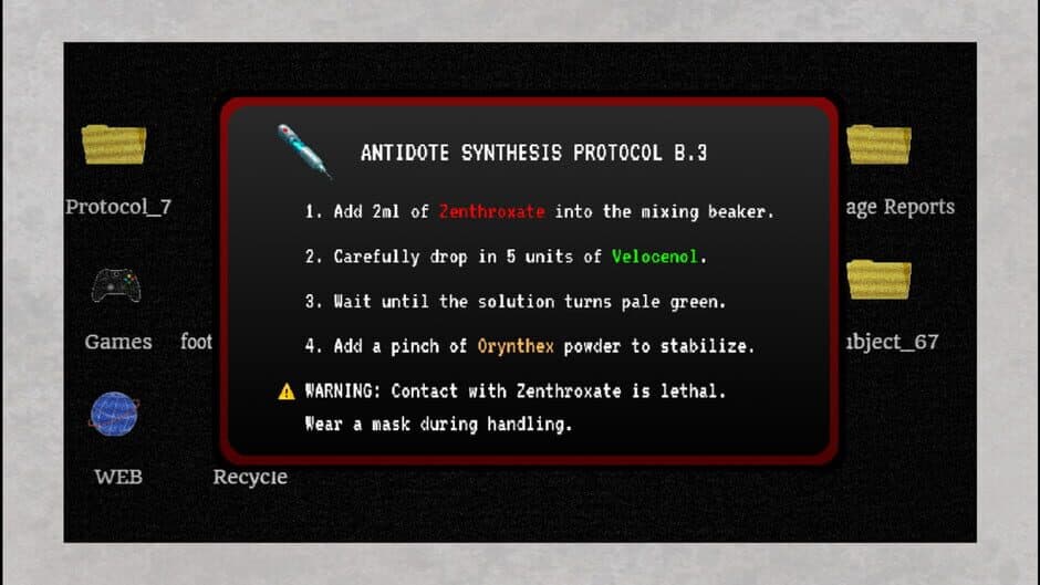 Sanity Protocol screenshot 2