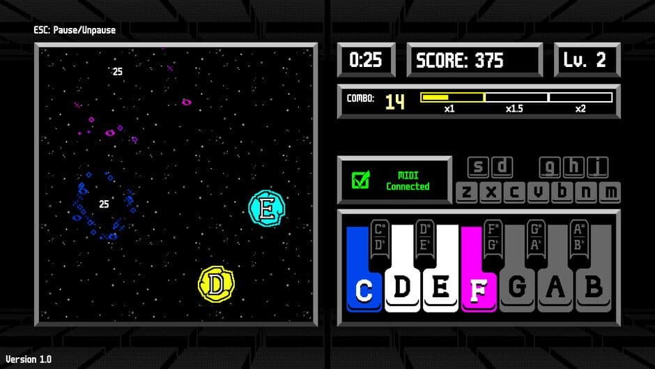 Musical Meteors screenshot 1