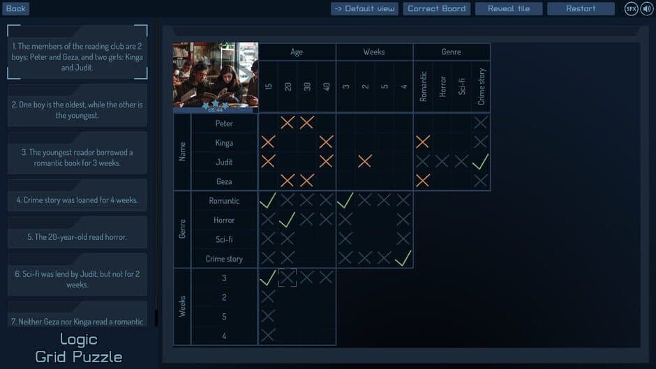 Logic Grid Puzzle screenshot 3