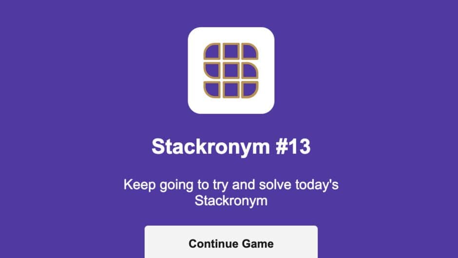 Stackronym screenshot 1