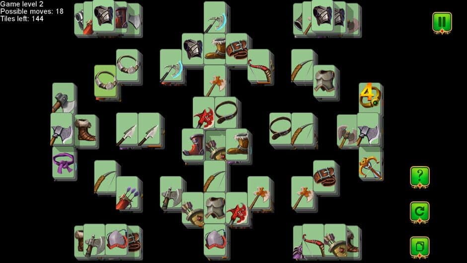 Weapon and Armor: Mahjong screenshot 3